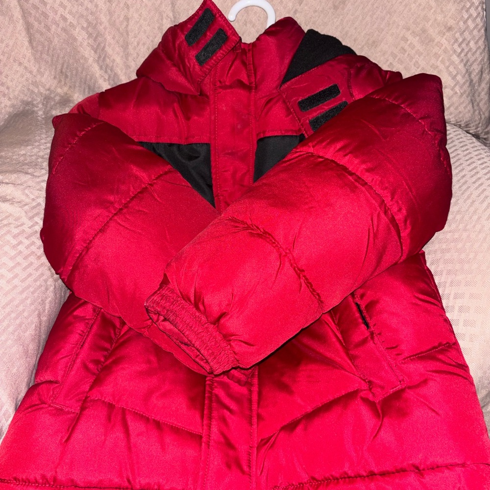 Cozy Red Kids Puffer Jacket